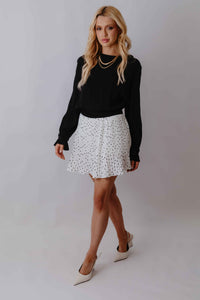 Shorts Saia Plissada Curta