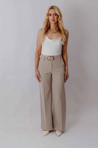 Calça Pantalona Alfaiataria Cinto
