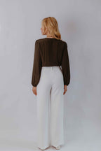 Calça Pantalona Alfaiataria Cinto