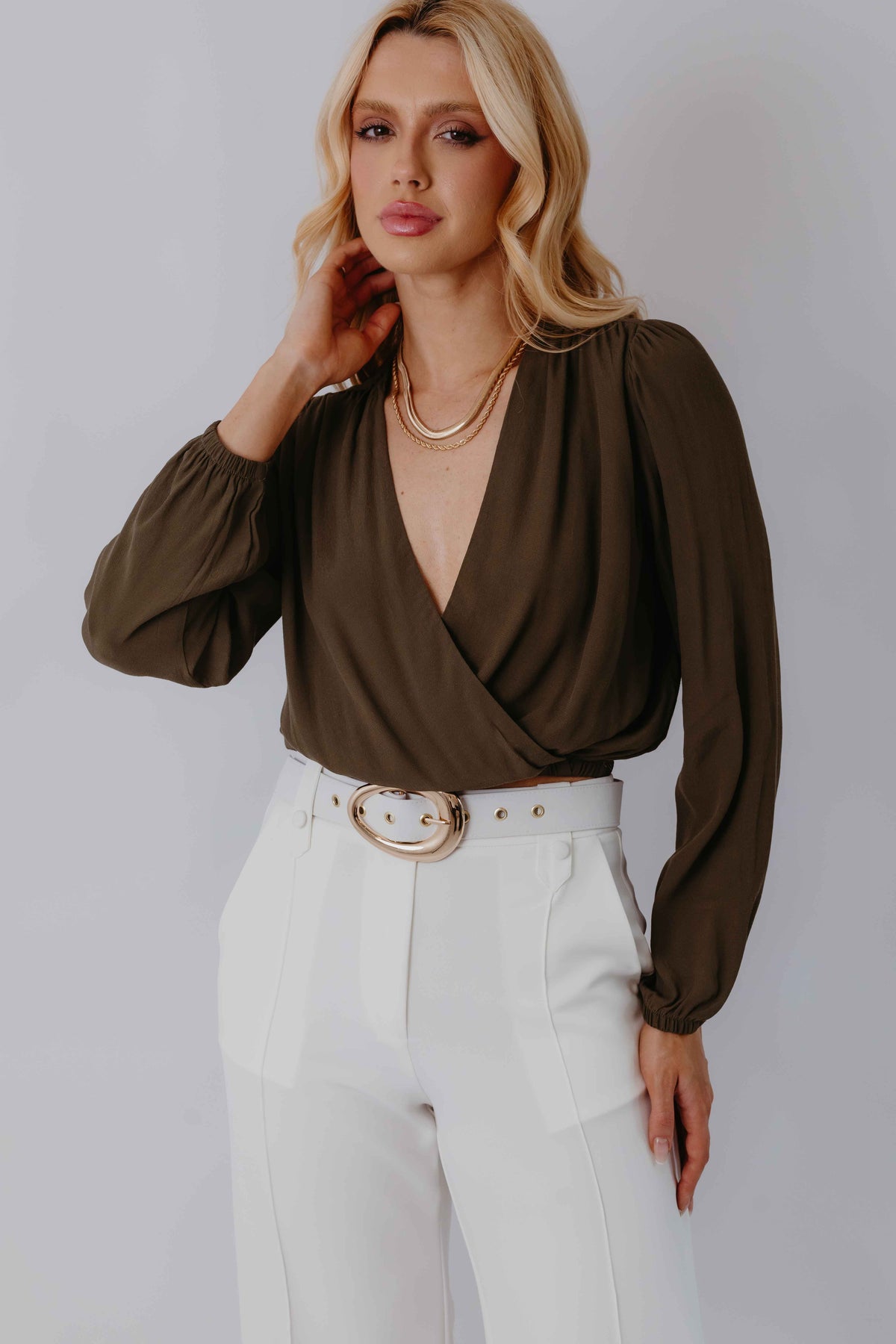 Calça Pantalona Alfaiataria Cinto