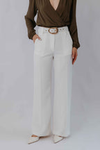 Calça Pantalona Alfaiataria Cinto