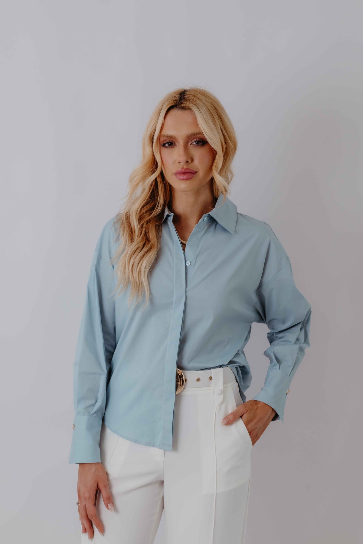 Camisa Tricoline Lenço