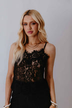 Conjunto de Top e Calça Em Renda