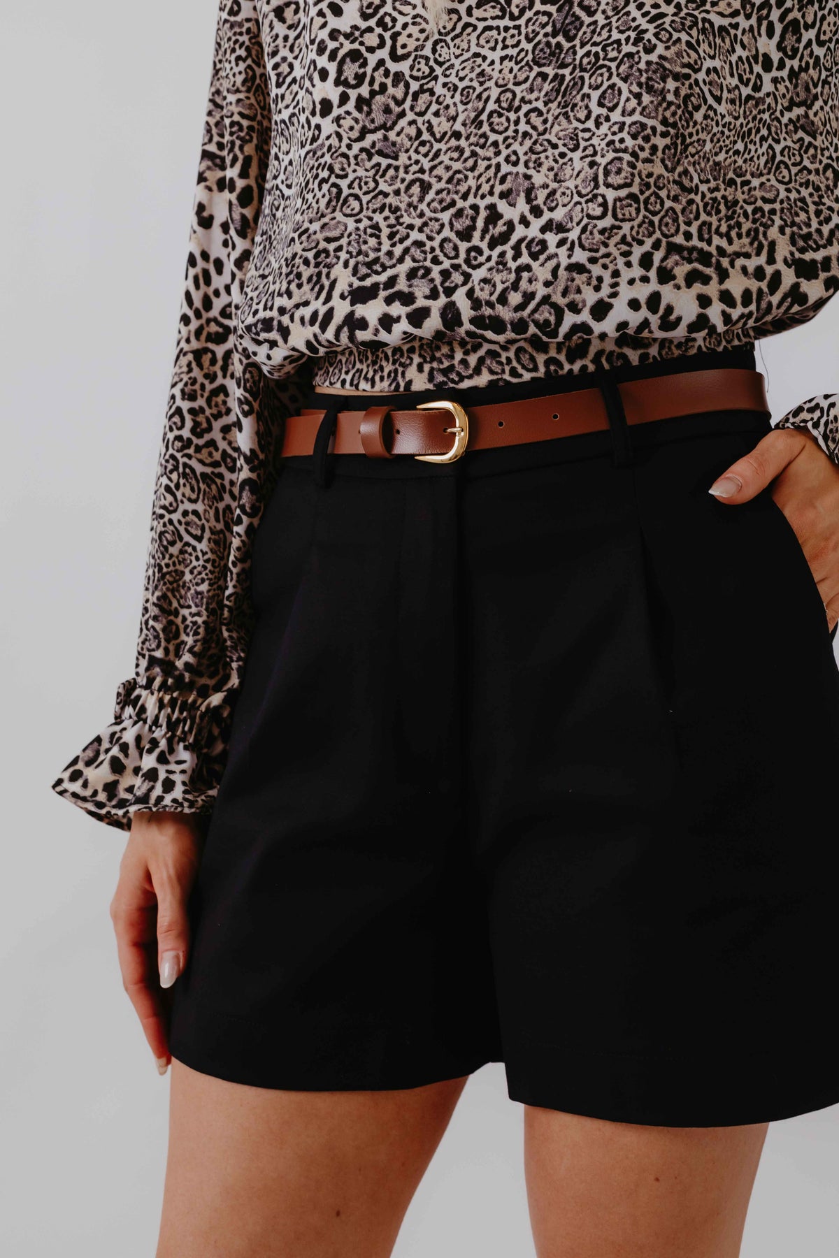 Short Alfaiataria Cinto