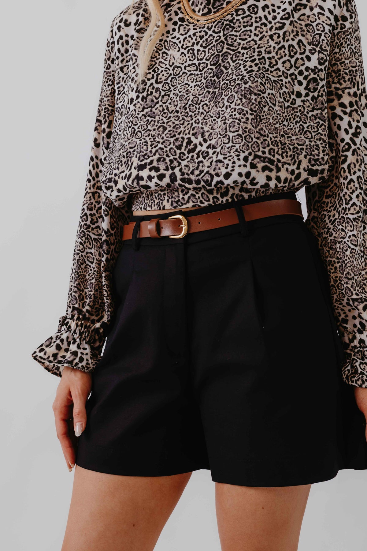 Short Alfaiataria Cinto