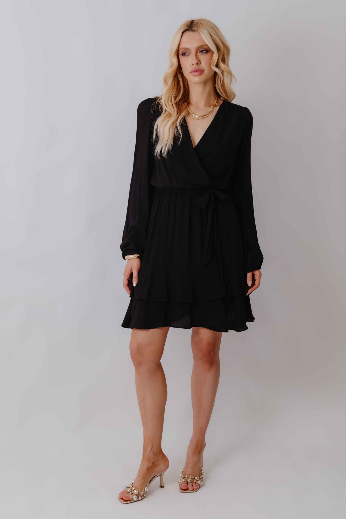 Vestido Curto Transpassado