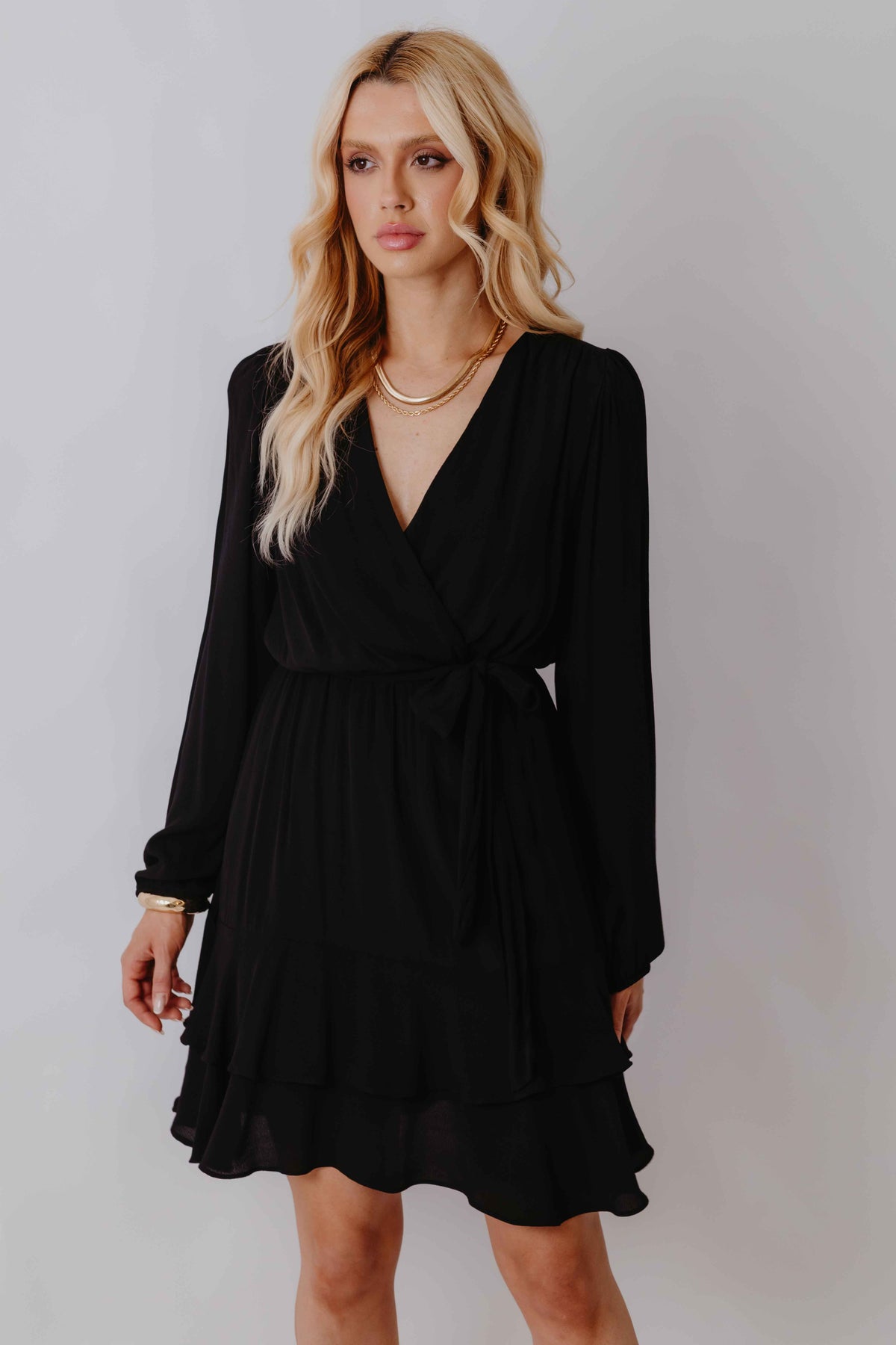 Vestido Curto Transpassado