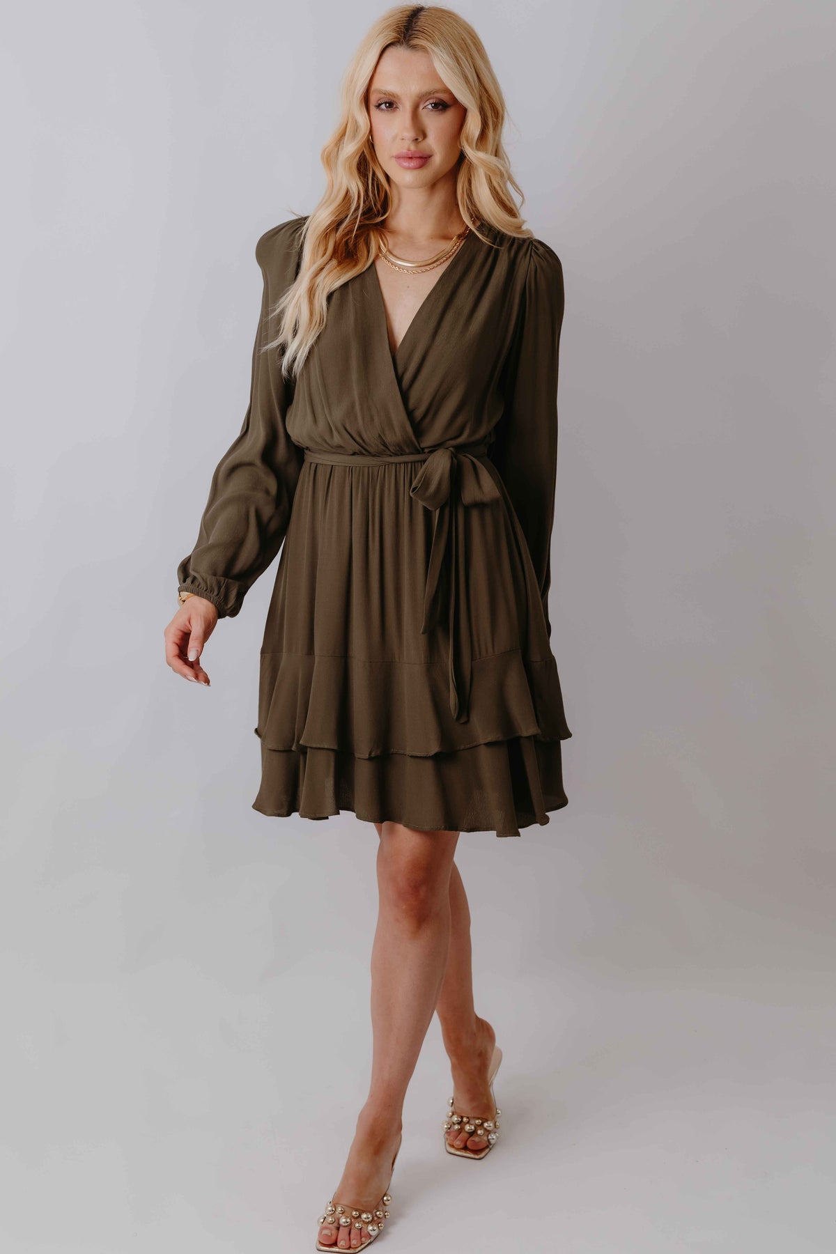 Vestido Curto Transpassado