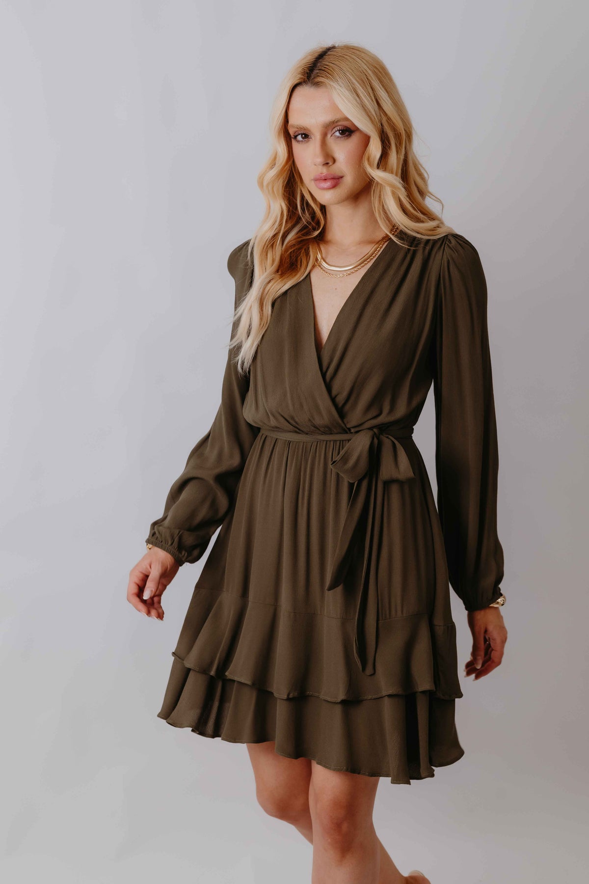 Vestido Curto Transpassado