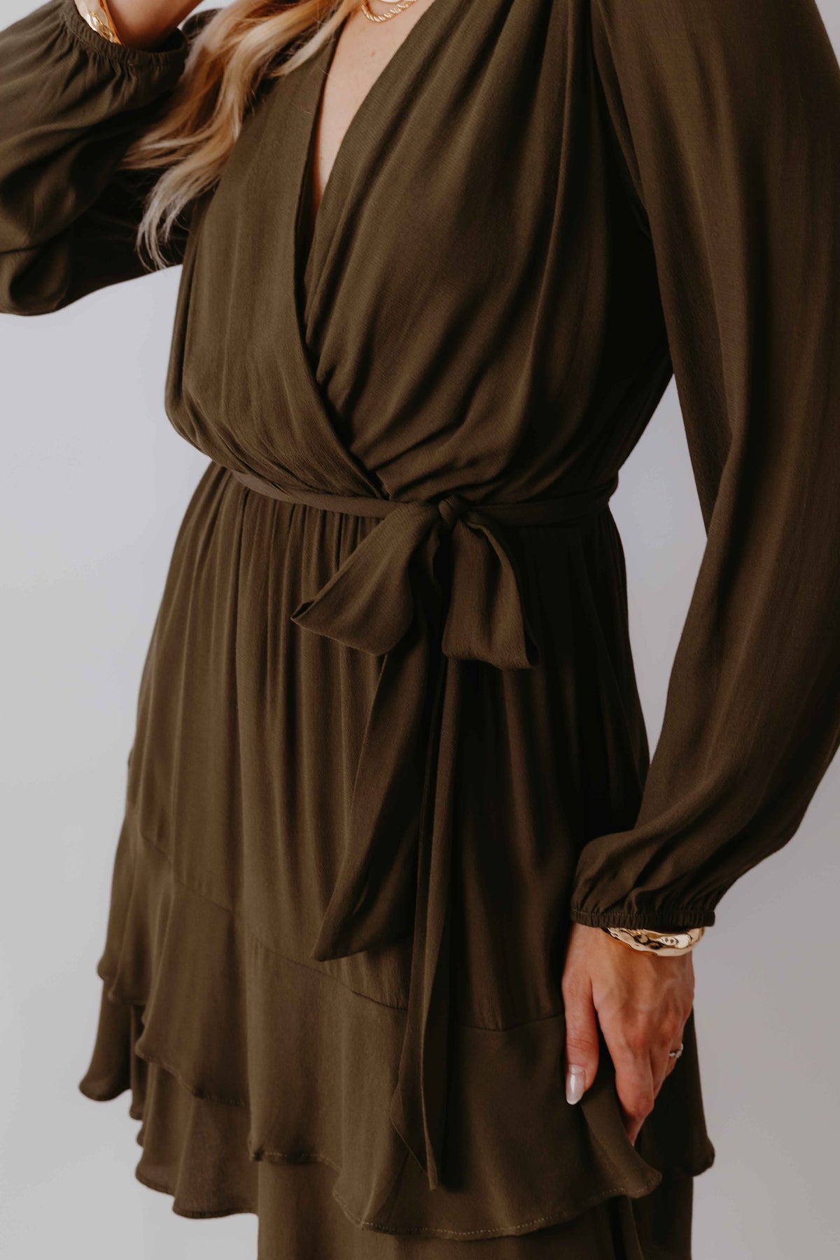 Vestido Curto Transpassado