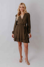 Vestido Curto Transpassado